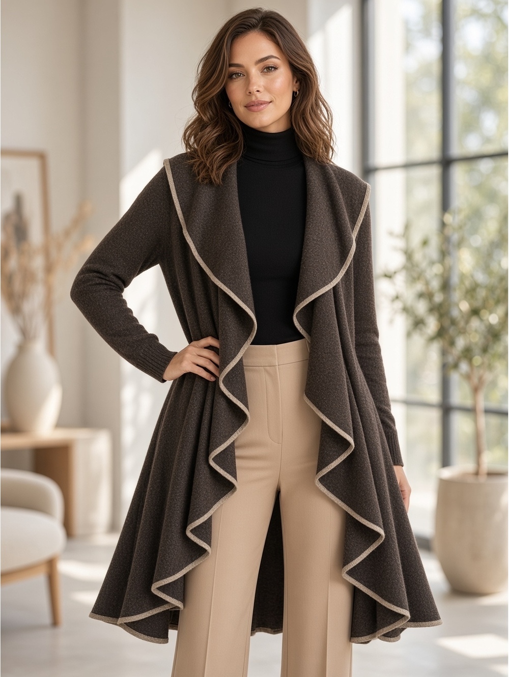 Atumn cashmere long sweater Large